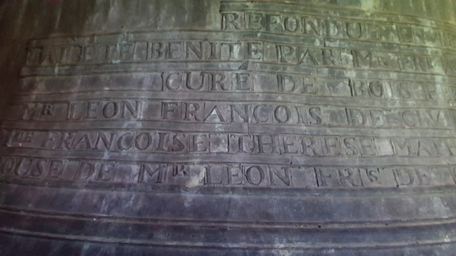 inscription sur la cloche